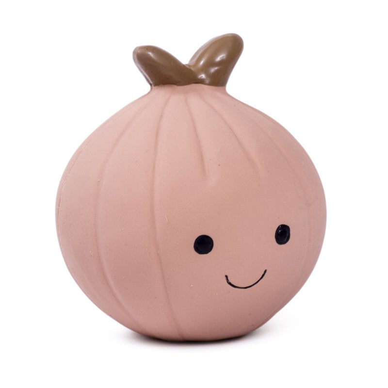 Foodie Faces Onion Latex Dog Toy