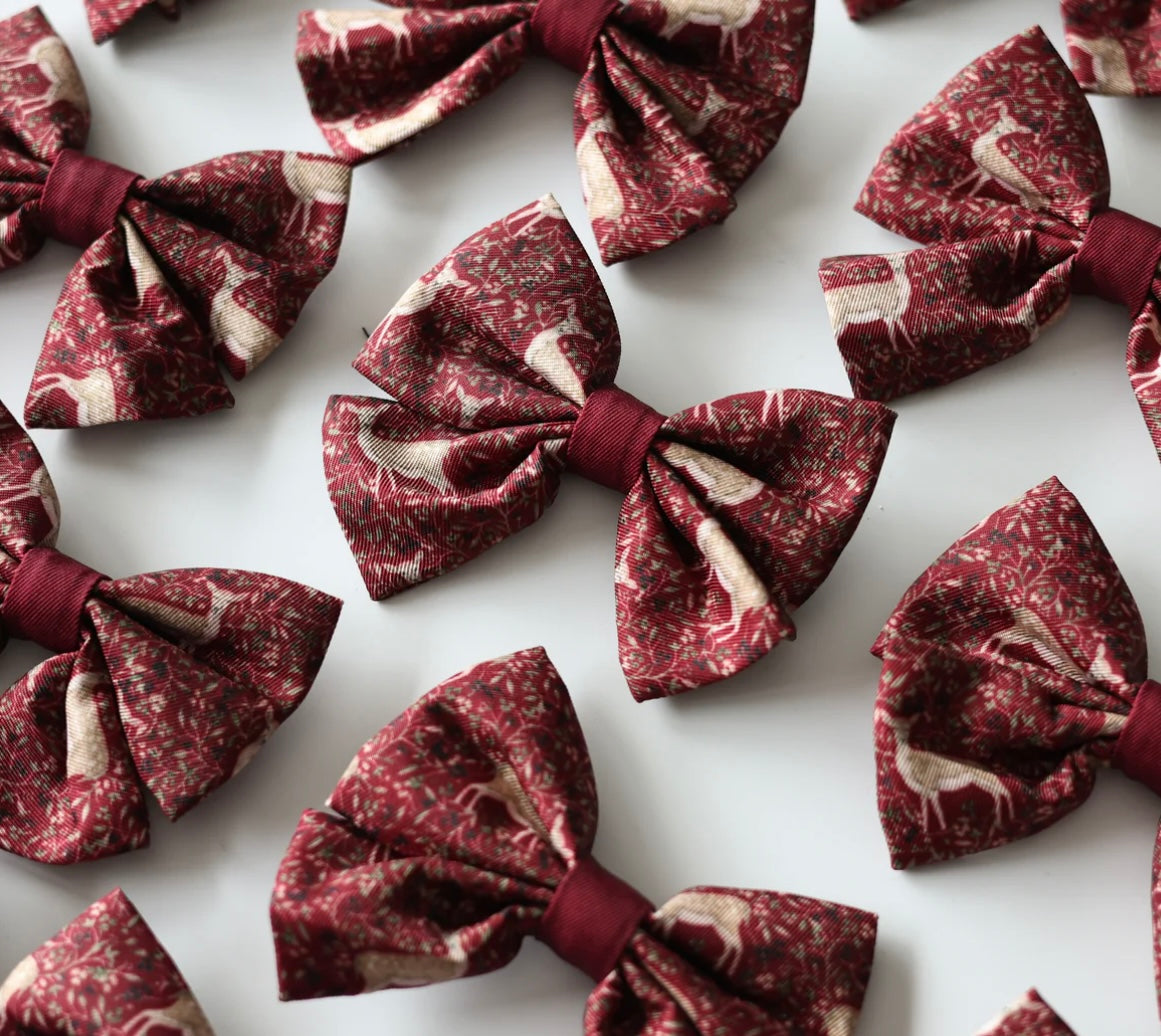 Winter Fawn sailor bow