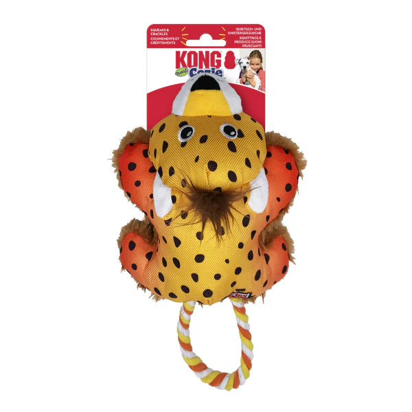 Kong Cozie Tuggz Frog/Cheetah