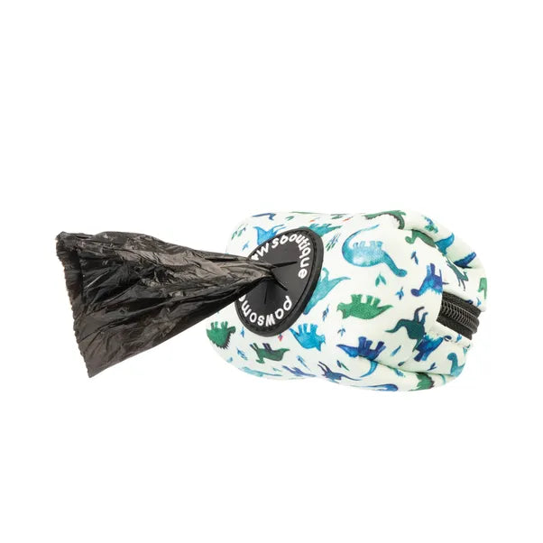 Dinky dino poop bag holder