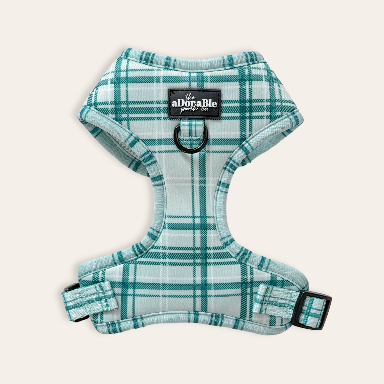 Adjustable Harness - Luxe Frosted Mint Plaid