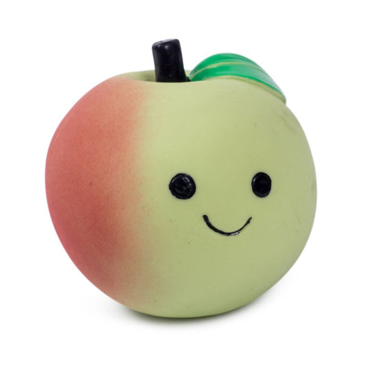 Apple Latex Dog Toy foodie faces