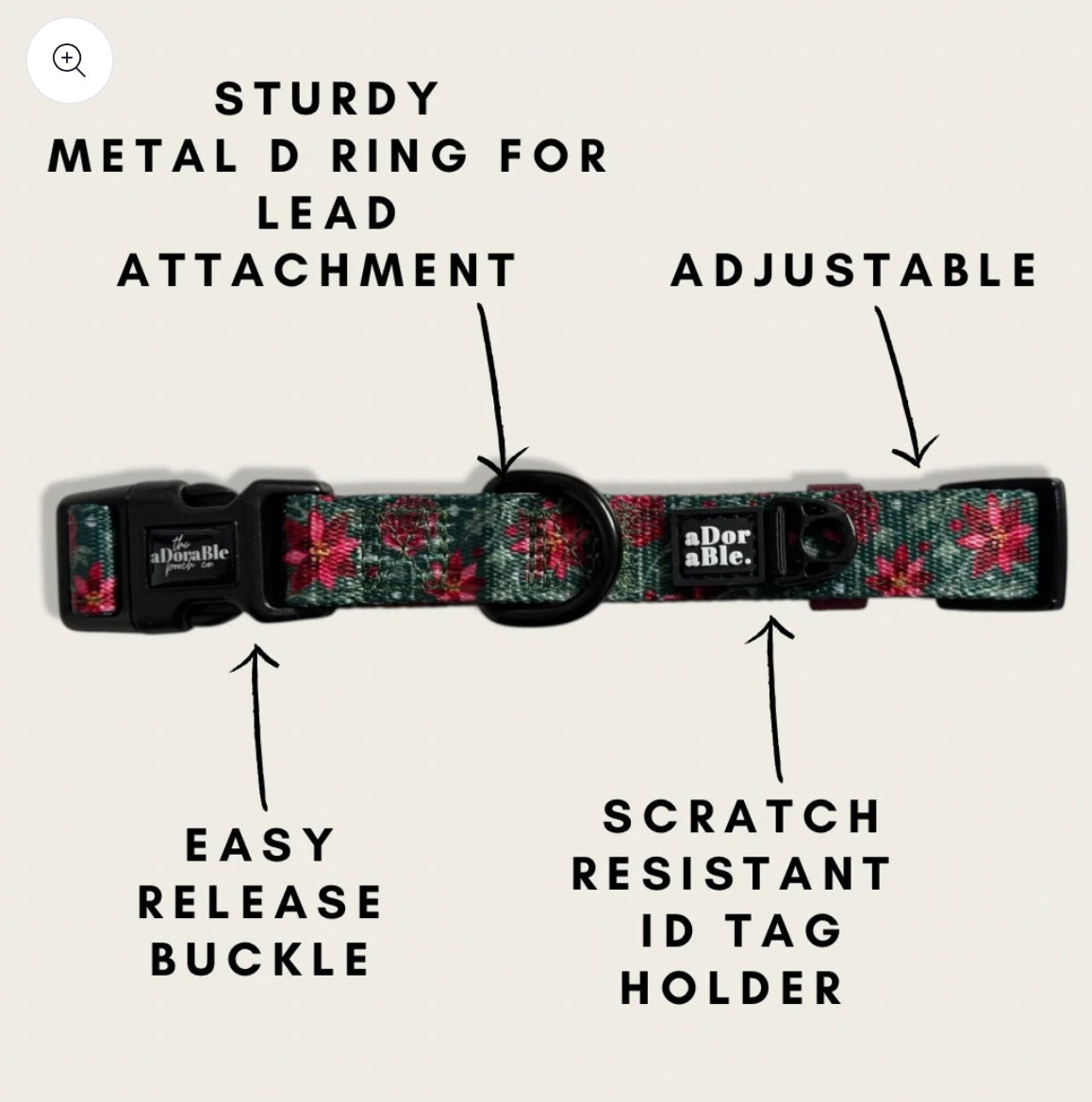 Holly and Ivy collar