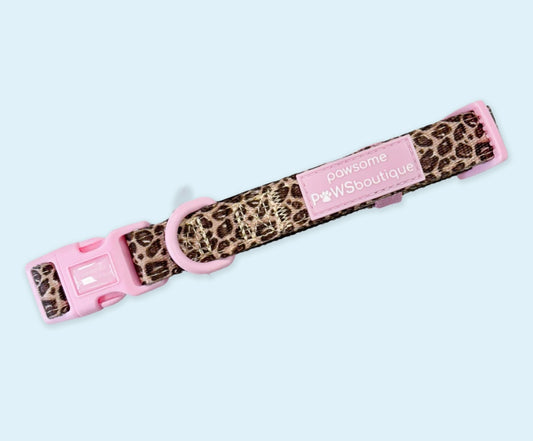 leopard print collar