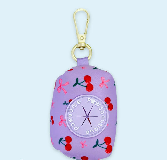 Cherry bomb poop bag holder