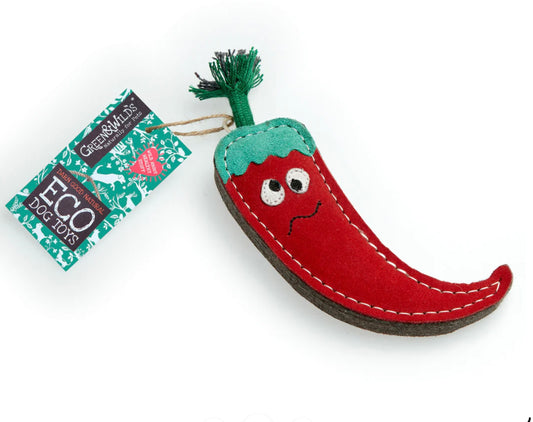 Chad the Red Hot Chilli Pepper, Eco Dog Toy