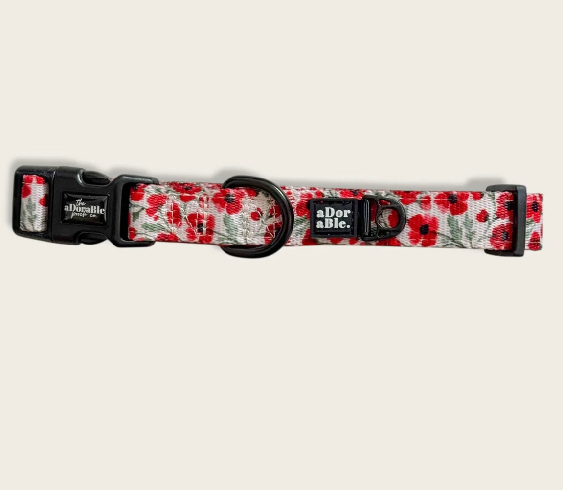 Painted Poppies collar
