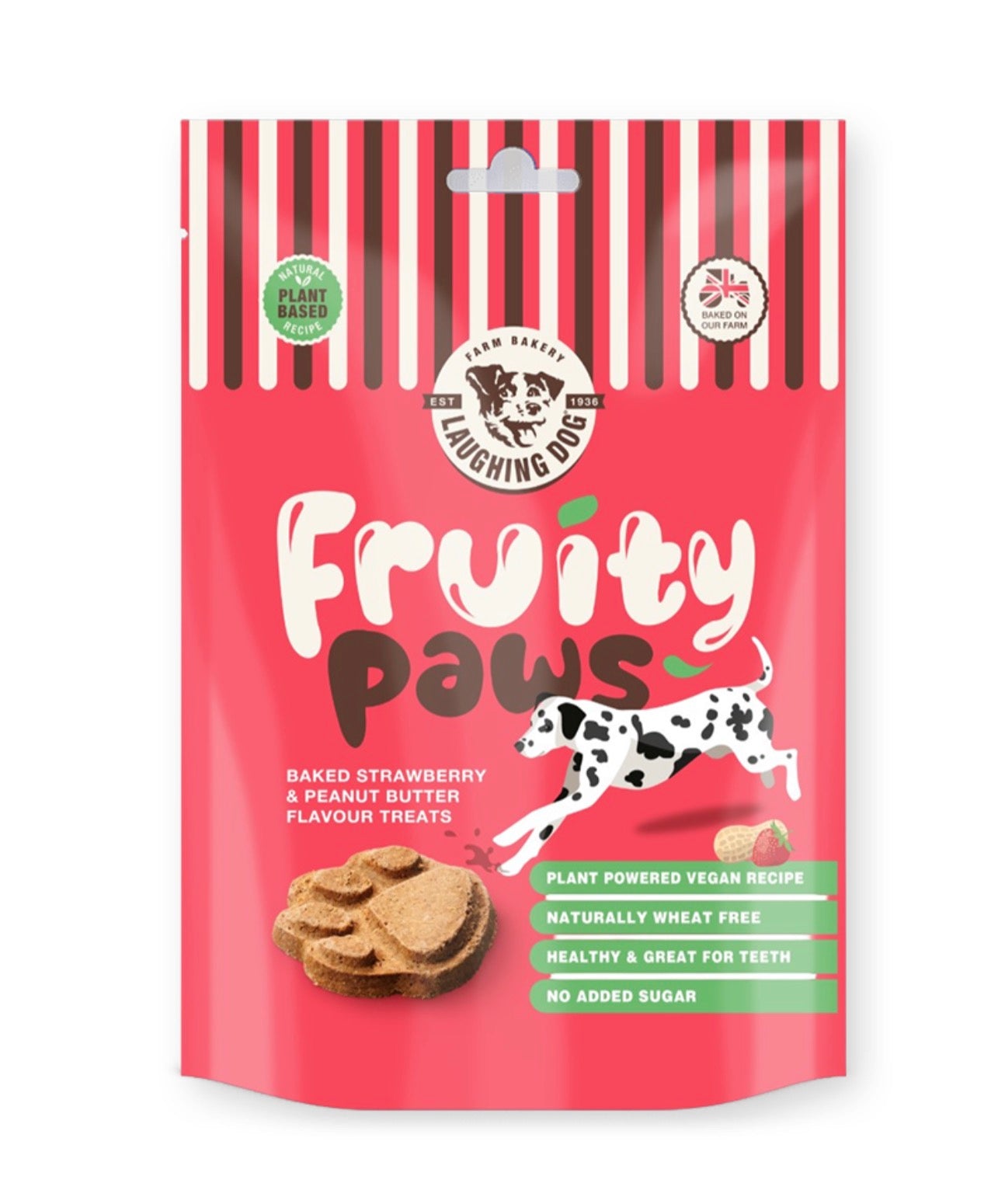 Fruity Paws - Baked Strawberry & Peanut Butter