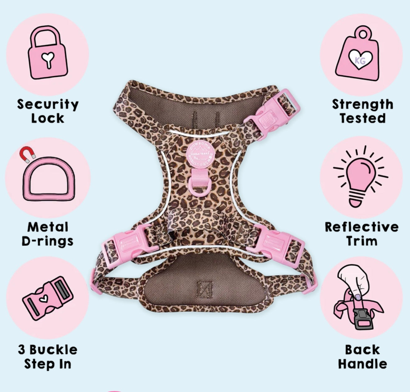 Leopard print Harness