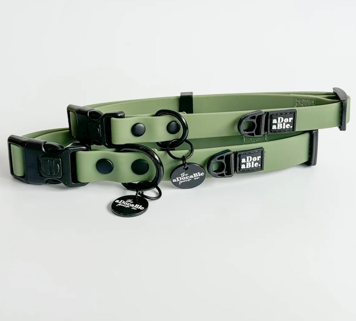 Hydroflex waterproof collar Sage green