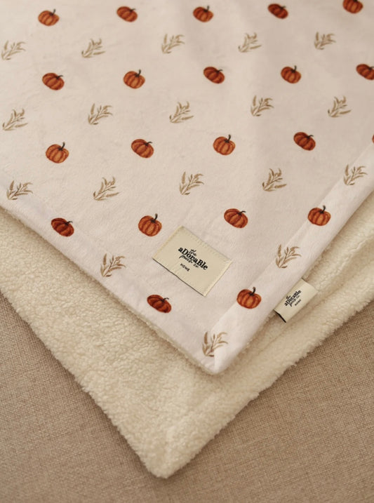 Pumpkin farm dog blanket