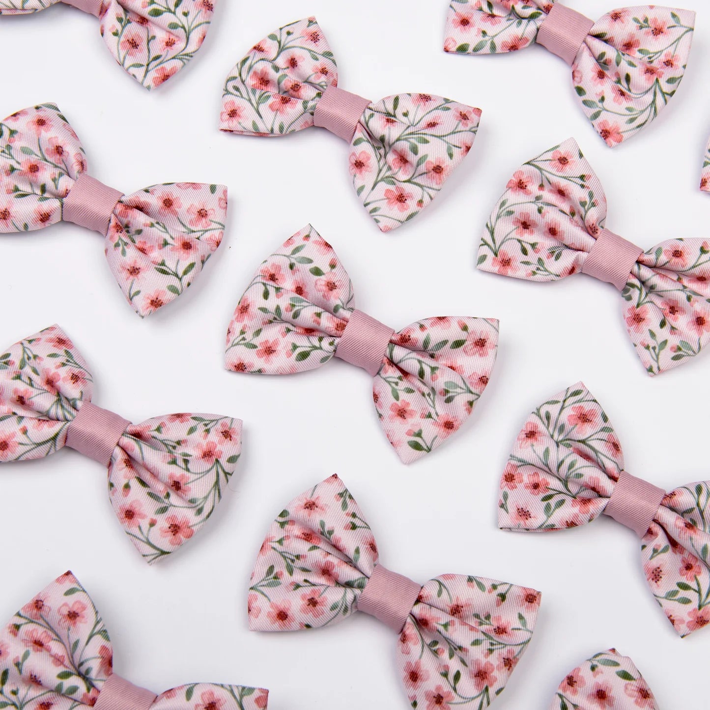 Blushing blossoms bow tie