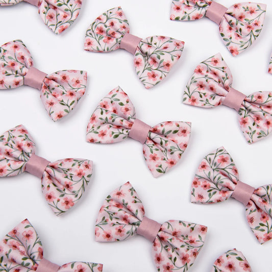 Blushing blossoms bow tie