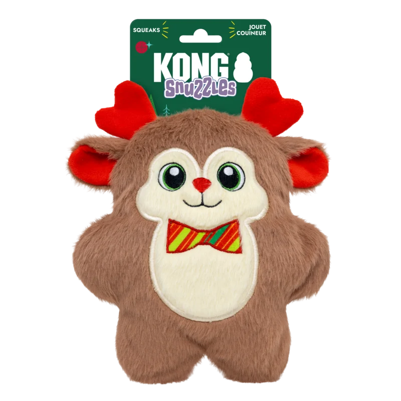 Kong snuzzles reindeer bow tie medium