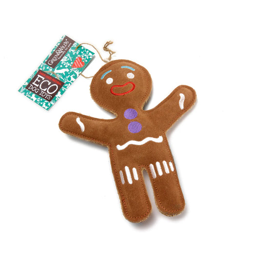 Jean the gingerbread eco dog toy