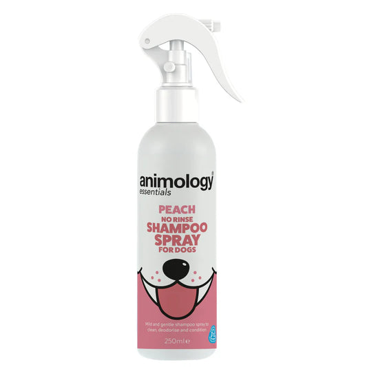 Peach no rinse shampoo spray