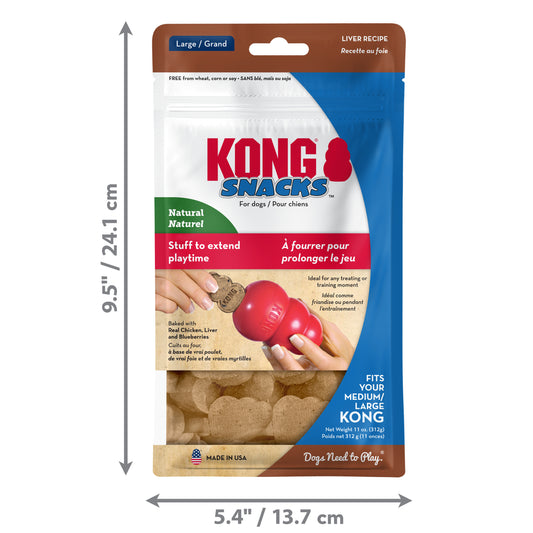 Kong snacks chicken liver and blueberries