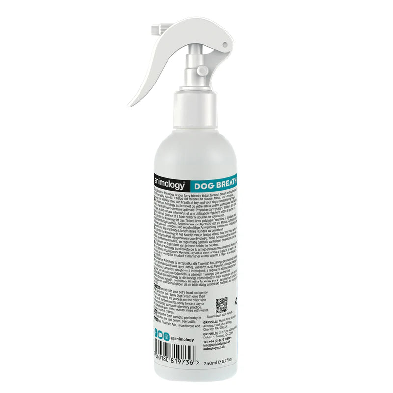 Dog breath spray