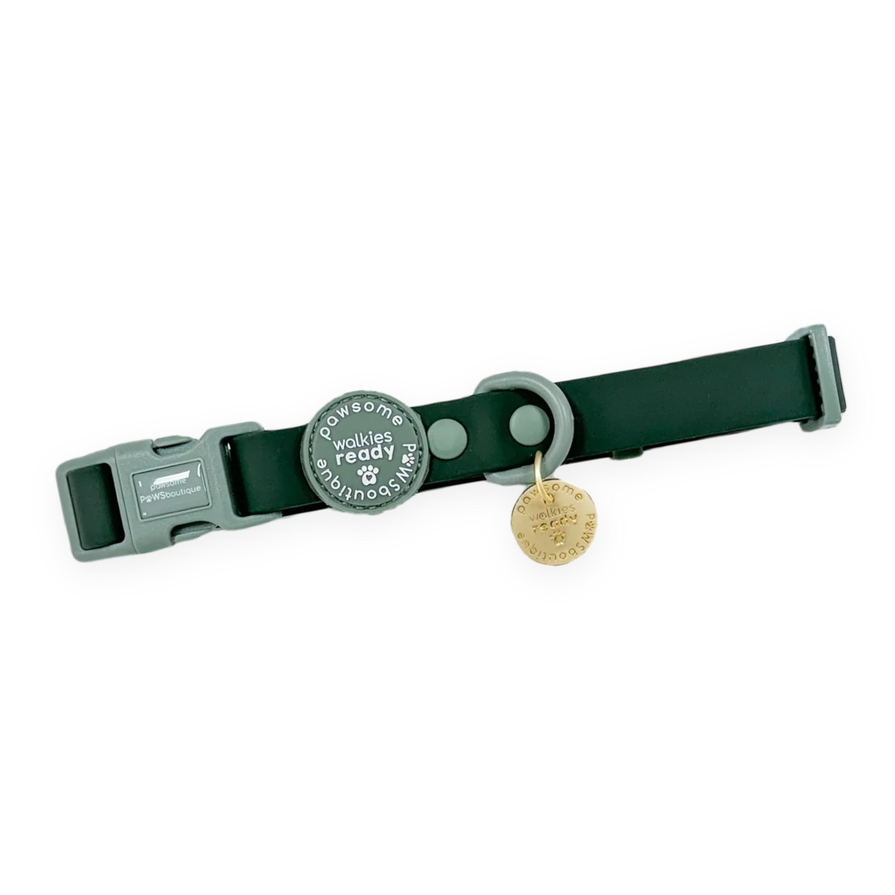 Waterproof collar- Forest green