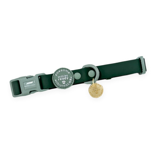 Waterproof collar- Forest green