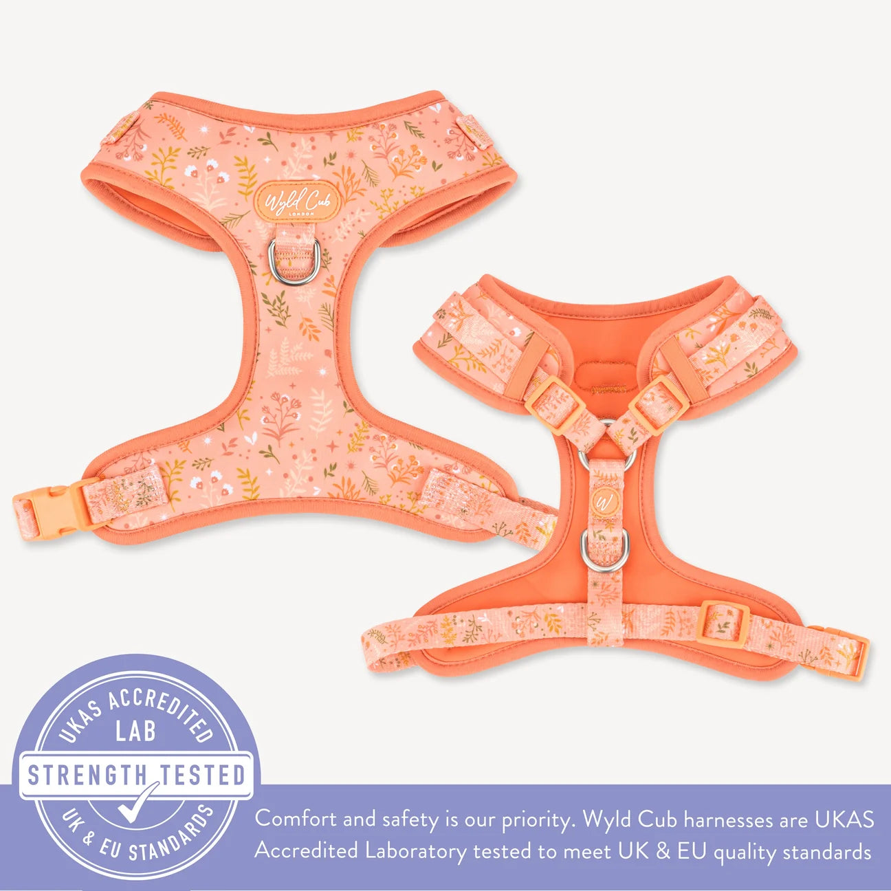 Chiswick Papaya Adjustable Harness